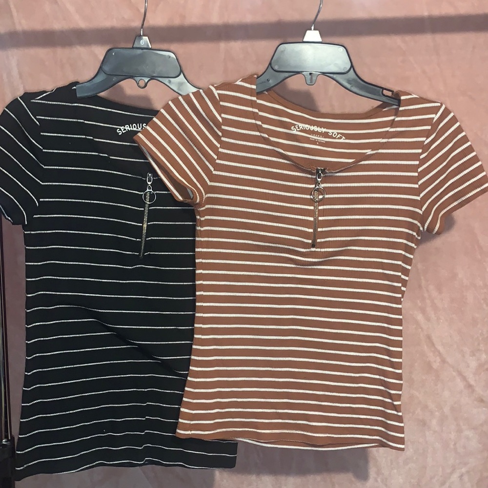 Black and brown shirts